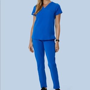 Mandala royal blue scrub set